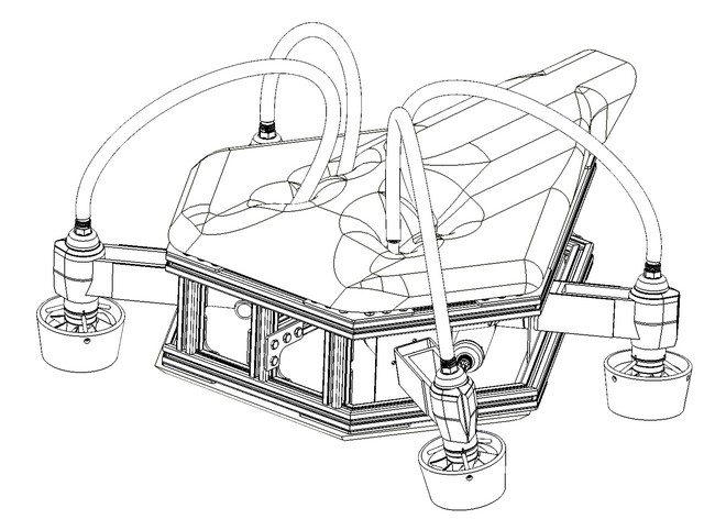 Subsea ROV Wireframe Model